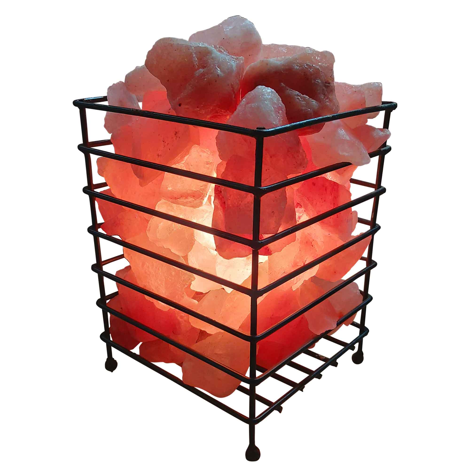 Himalayan Pink Salt Lamp + 12W 12V Switch - Carved Shape Natural Crystal Rock-14