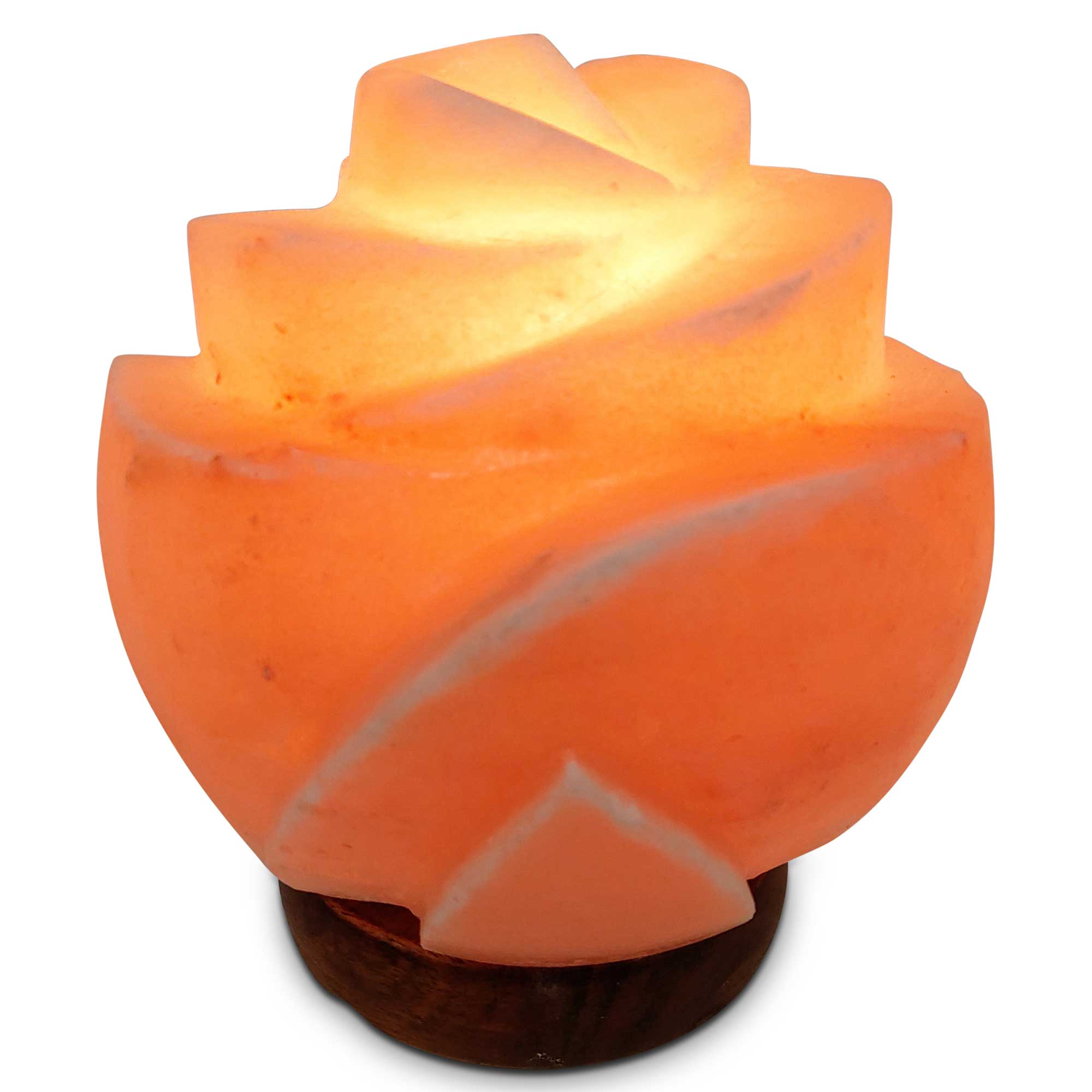Himalayan Pink Salt Lamp + 12W 12V Switch - Carved Shape Natural Crystal Rock-17