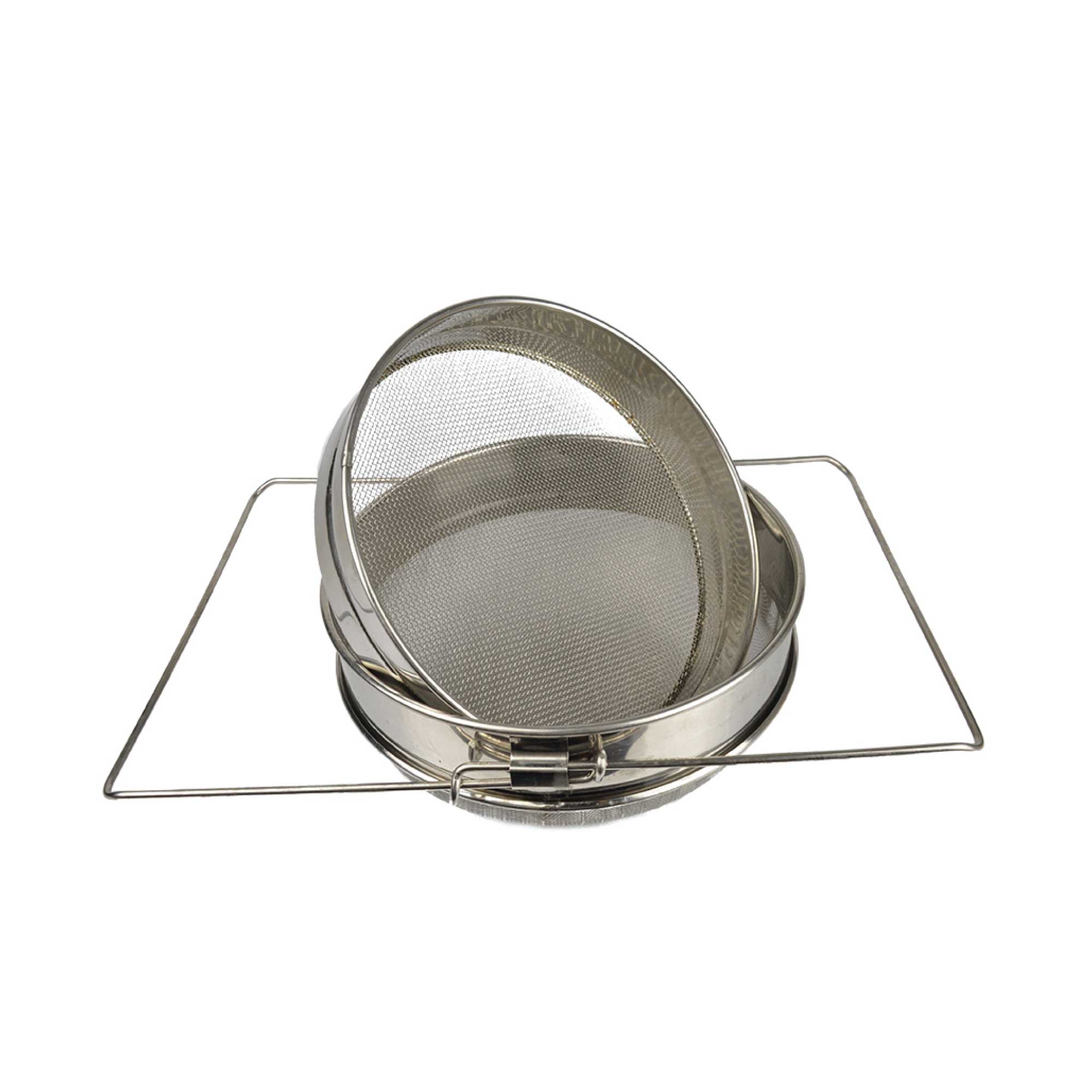 Honey Strainer Double Sieve - Coarse and Fine Mesh Filtering Screens Beekeeping-0