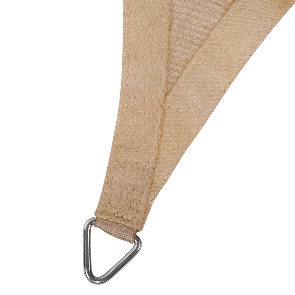 Instahut 2 x 4m Waterproof Rectangle Shade Sail Cloth - Sand Beige-2