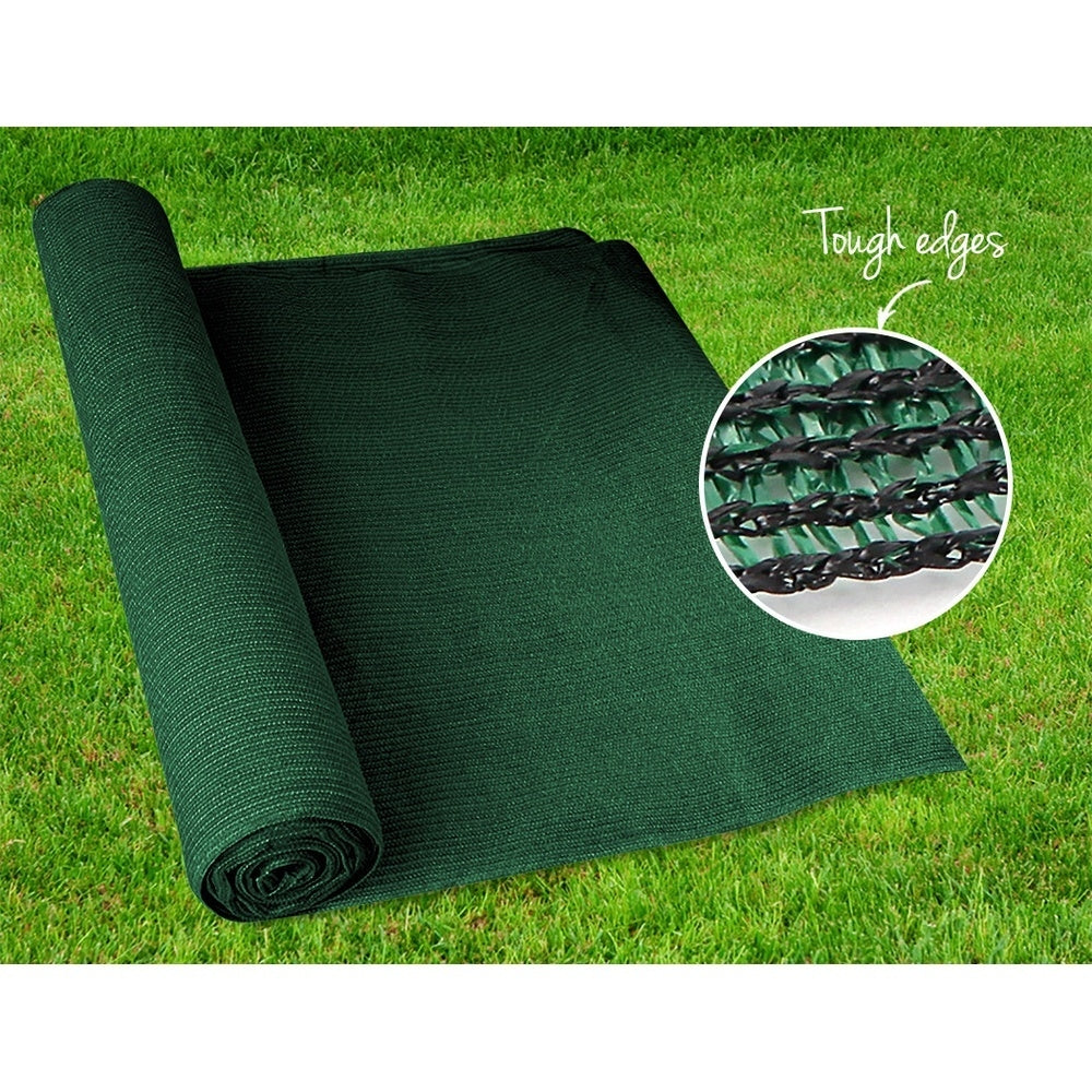 Instahut 90% Sun Shade Cloth Shadecloth Sail Roll Mesh 3.66x20m 195gsm Green-5