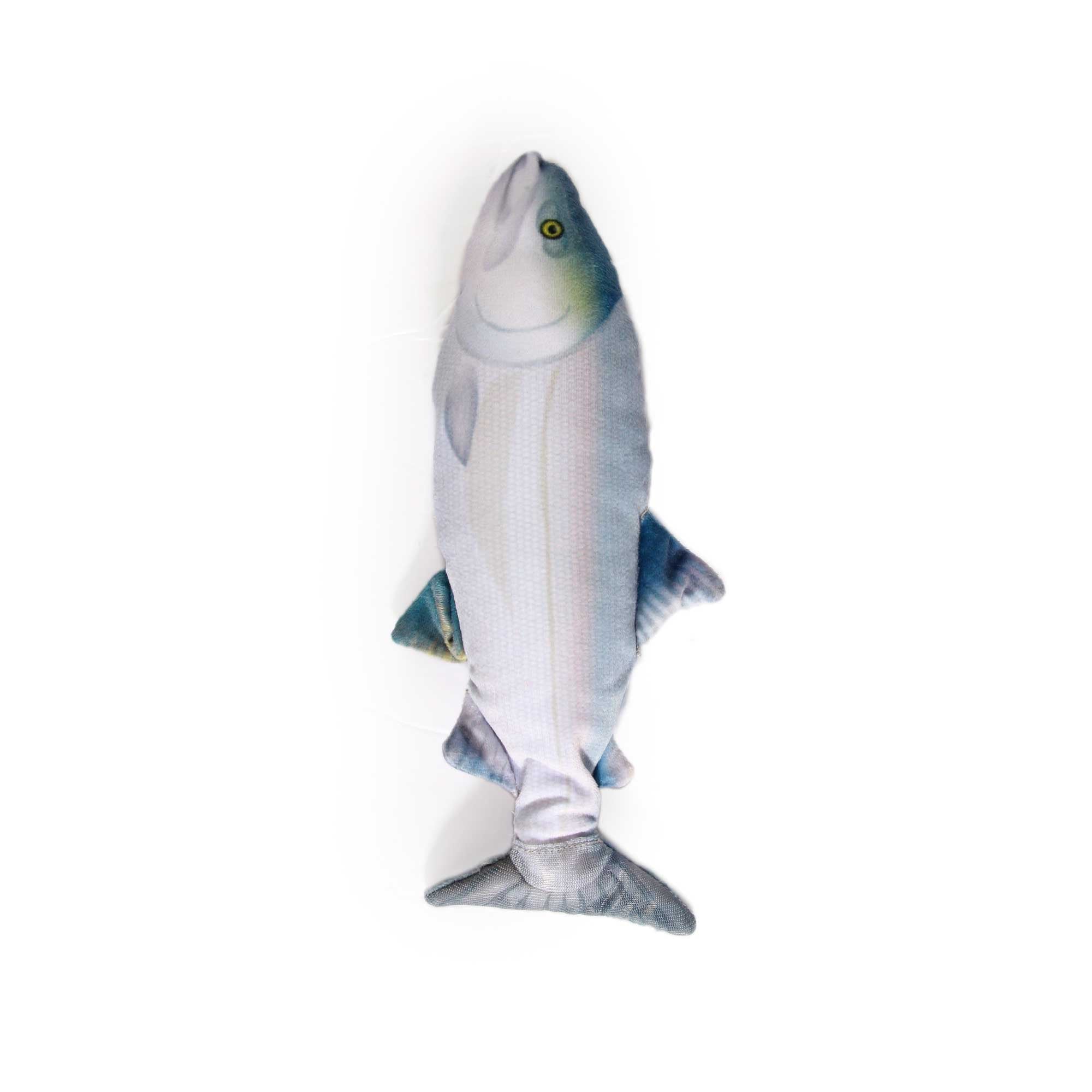 Jittering Sardine Cat Toy Flopping Dancing Fish + Catnip Silvervine Electric USB-3