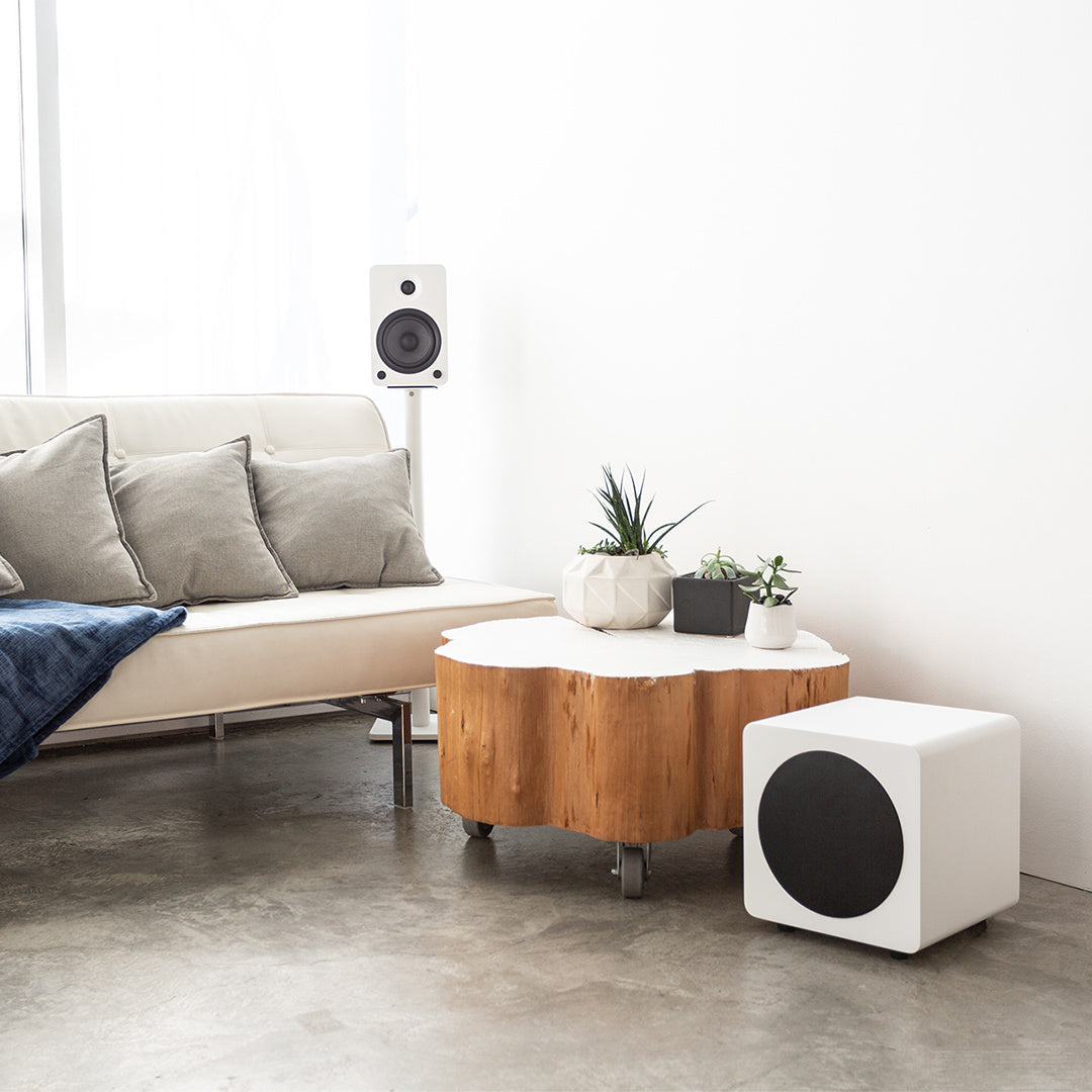 Kanto SUB8 300W 8" Sealed Powered Subwoofer, Matte White-5