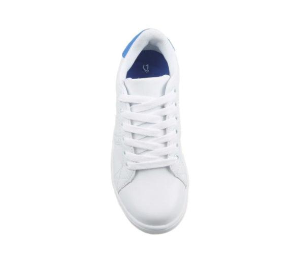 Kids Aerosport Strike Youth White Blue School Sneakers Trainers Runners Shoes-4