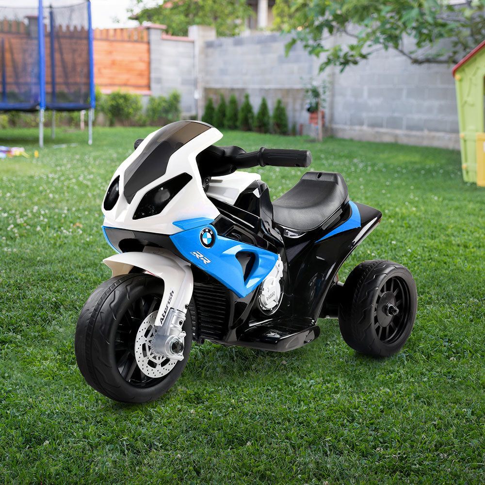 Kids Ride On Motorbike BMW Licensed S1000RR Motorcycle Car Blue-7