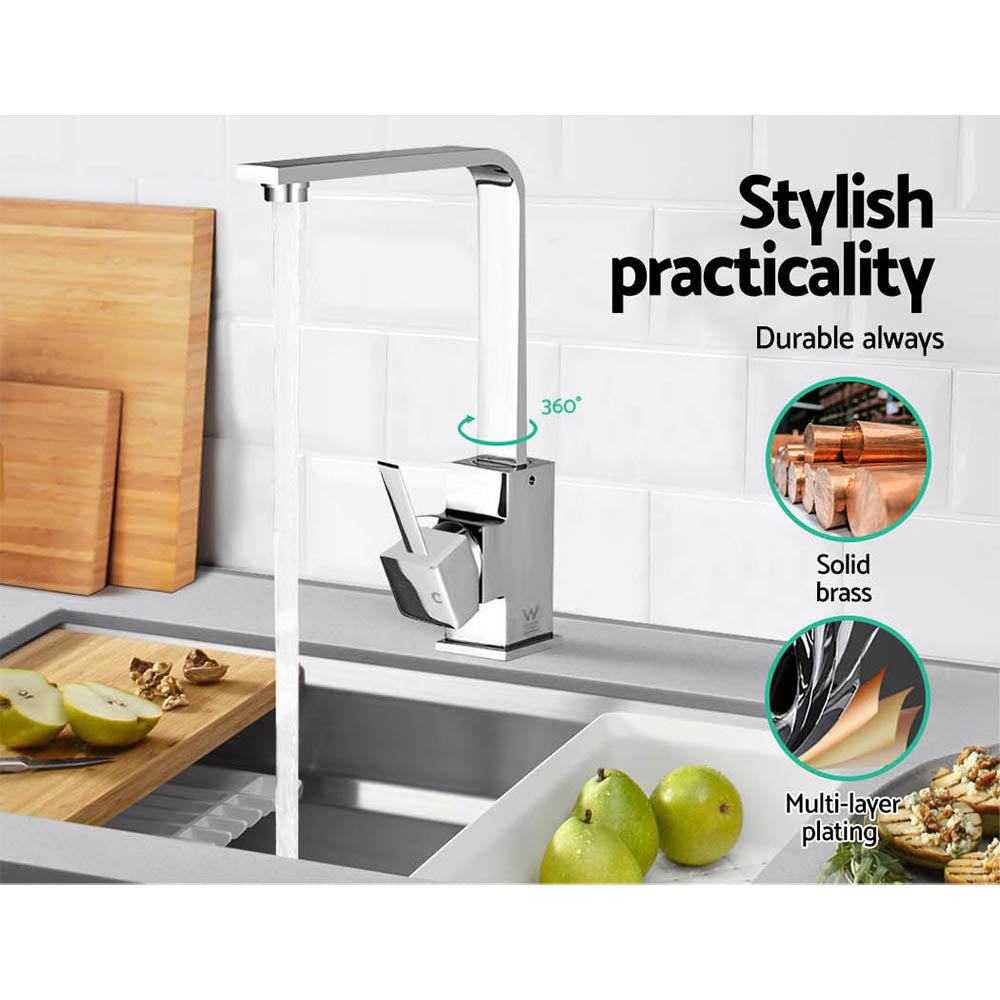 Kitchen Mixer Tap - Silver-4