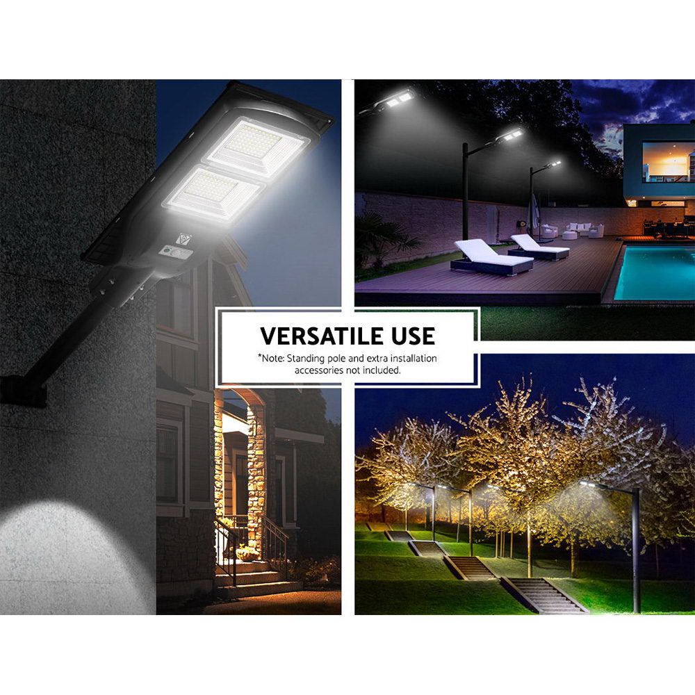 LED Solar Street Flood Light Motion Sensor Remote Outdoor Garden Lamp Lights 120W-5