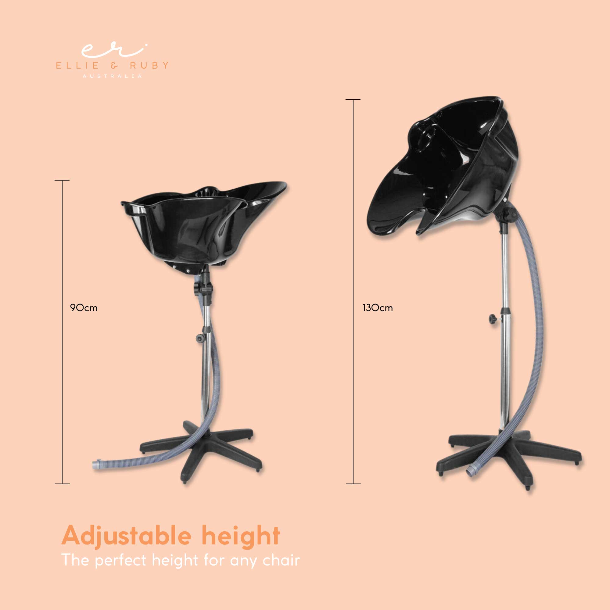 Large Portable Hairdressing Salon Basin Deep Hair Washing Sink Shampoo Wash Bowl-2