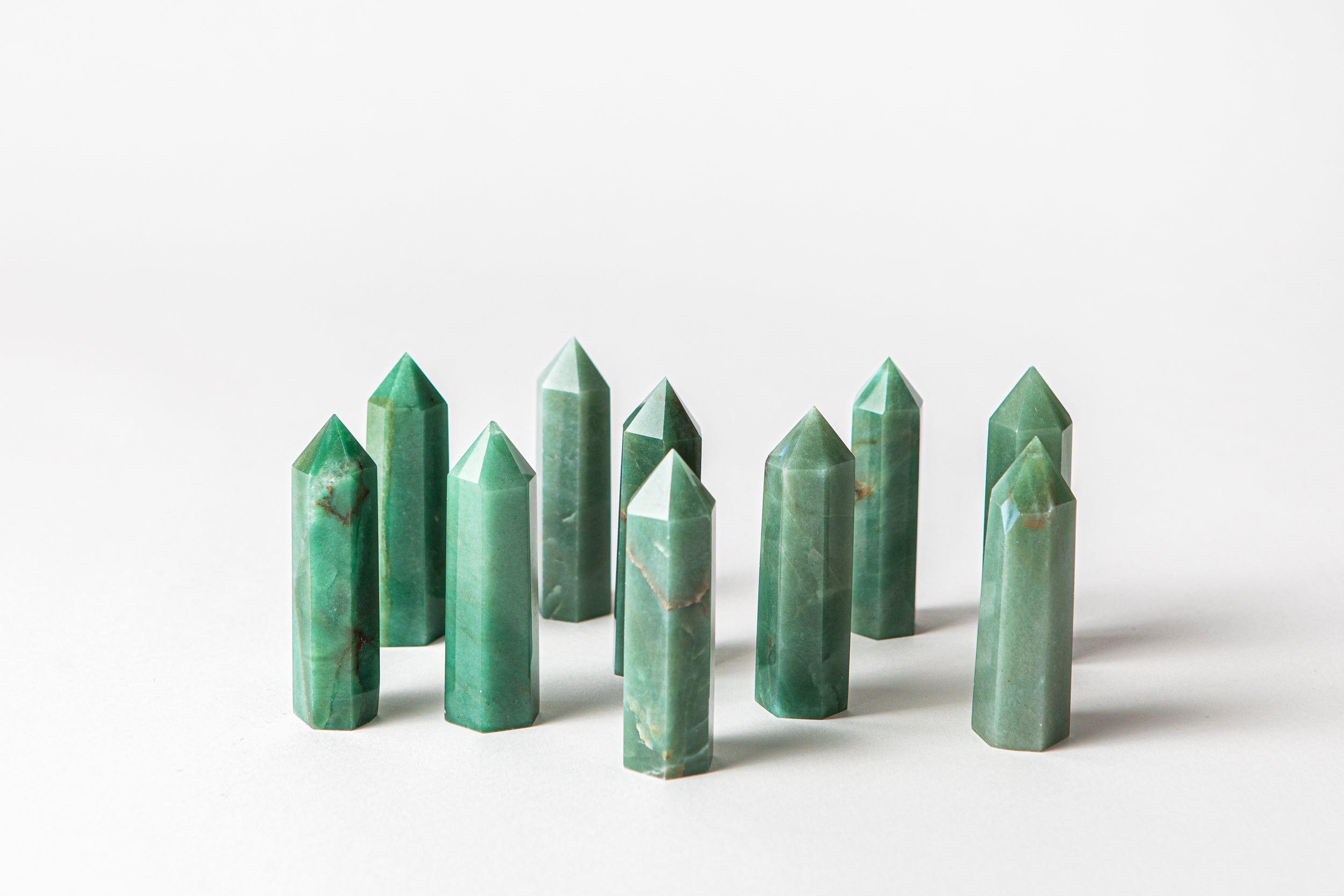 Libra Crystal Trio - Green Aventurine, Ametrine + Rainbow Moonstone-6