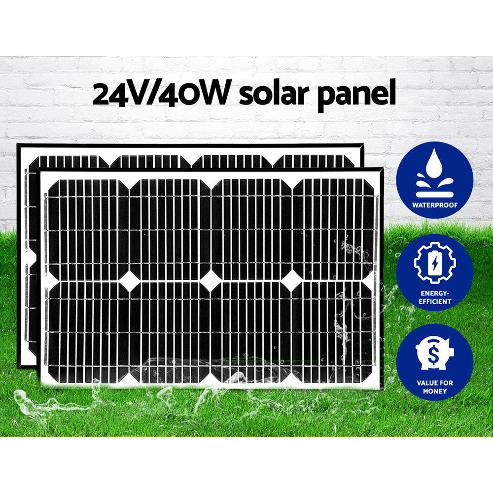 LockMaster Swing Gate Opener Auto 40W Solar Power Electric Remote Control 800KG-5