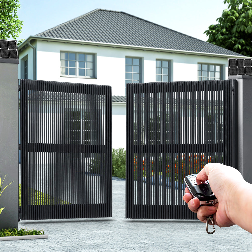 LockMaster Swing Gate Opener Auto 40W Solar Power Electric Remote Control 800KG-7