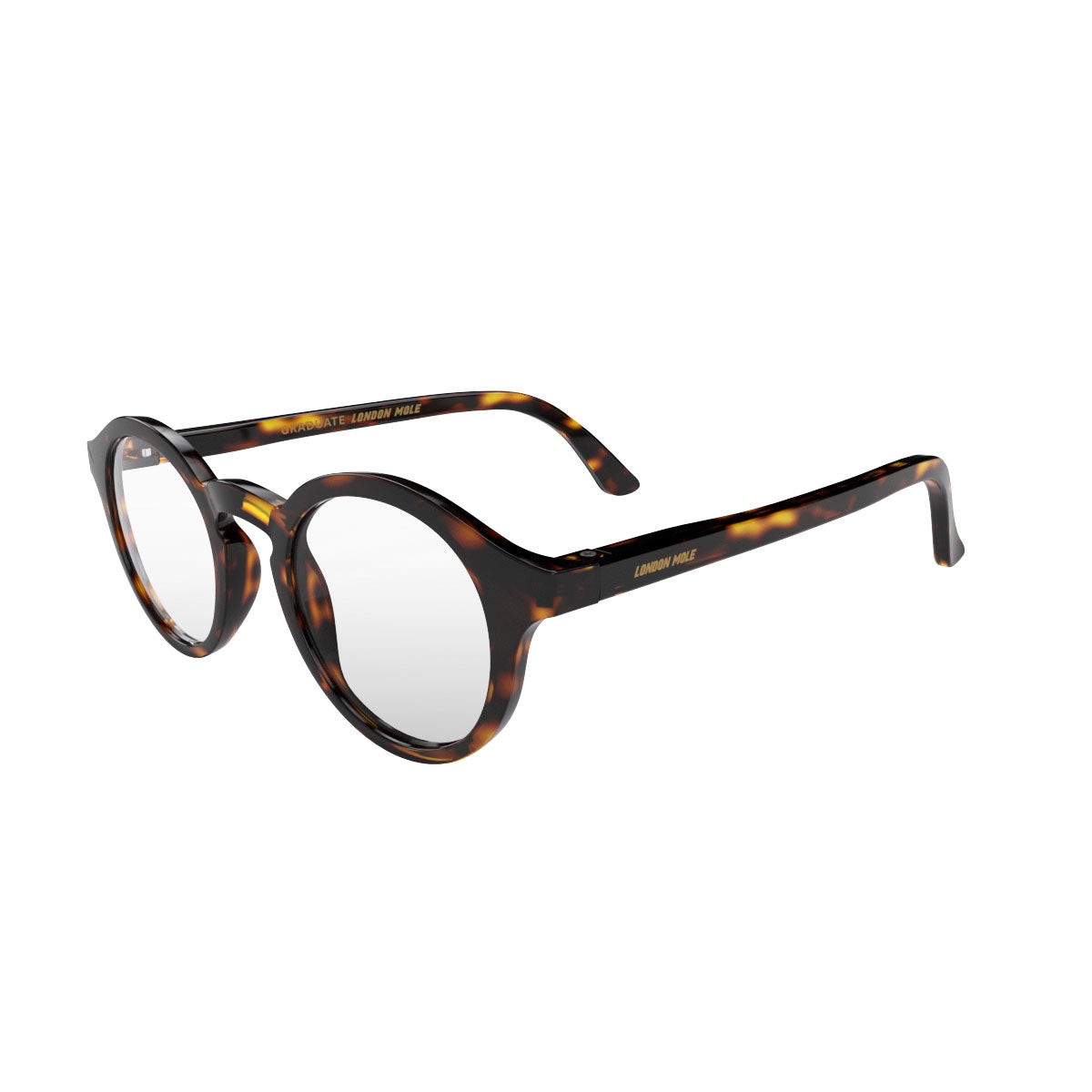 London Mole Graduate Blue Blocker Glasses Gloss Tortoise Shell-4