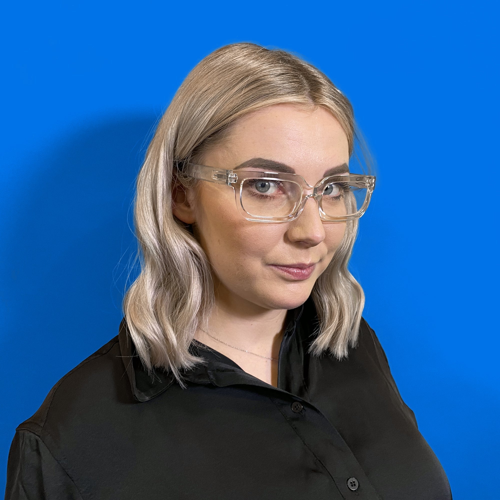 London Mole Icy Blue Blocker Glasses Transparent-1