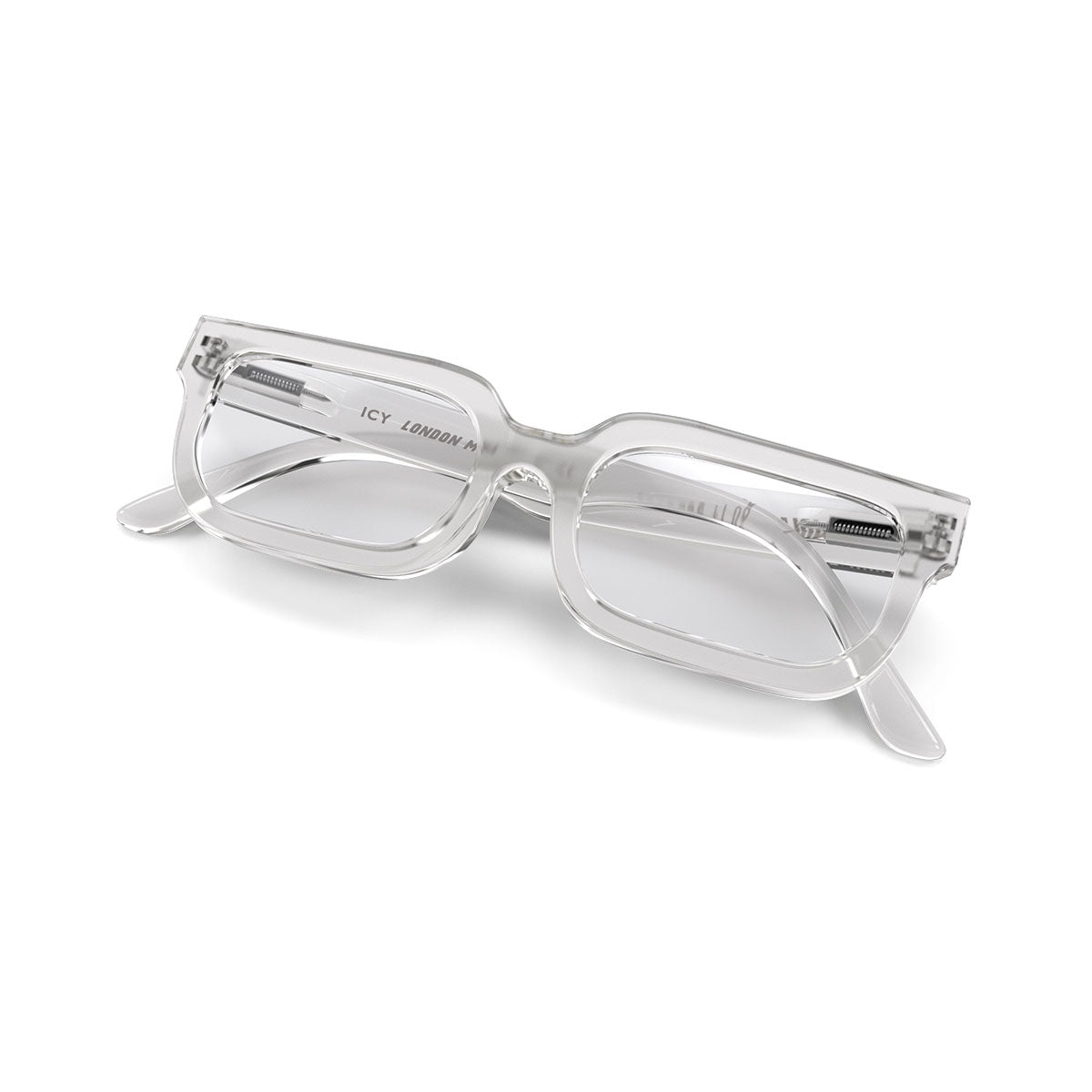 London Mole Icy Blue Blocker Glasses Transparent-2