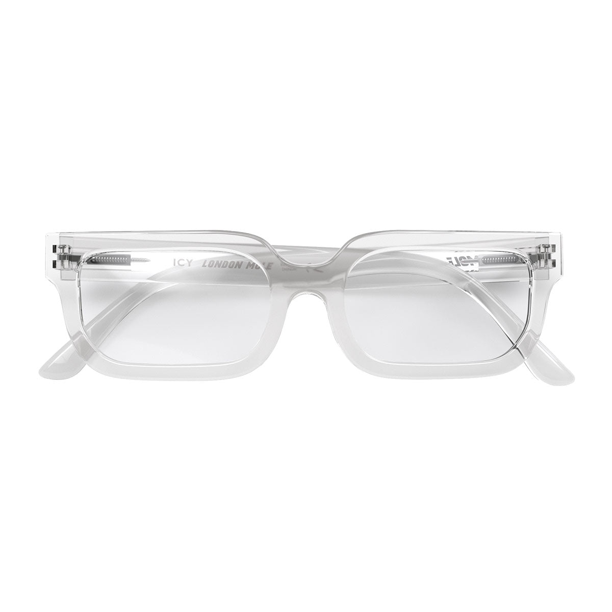 London Mole Icy Blue Blocker Glasses Transparent-0