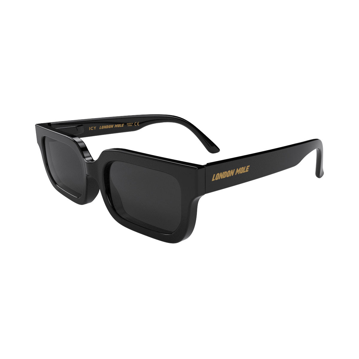 London Mole Icy Sunglasses Gloss Black / Black-3