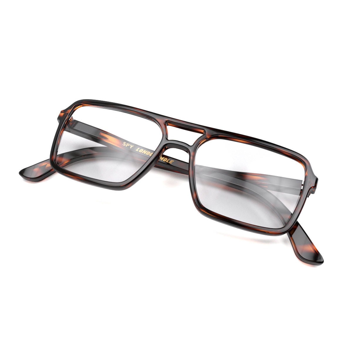 London Mole Spy Blue Blocker Glasses Tortoise Shell-2