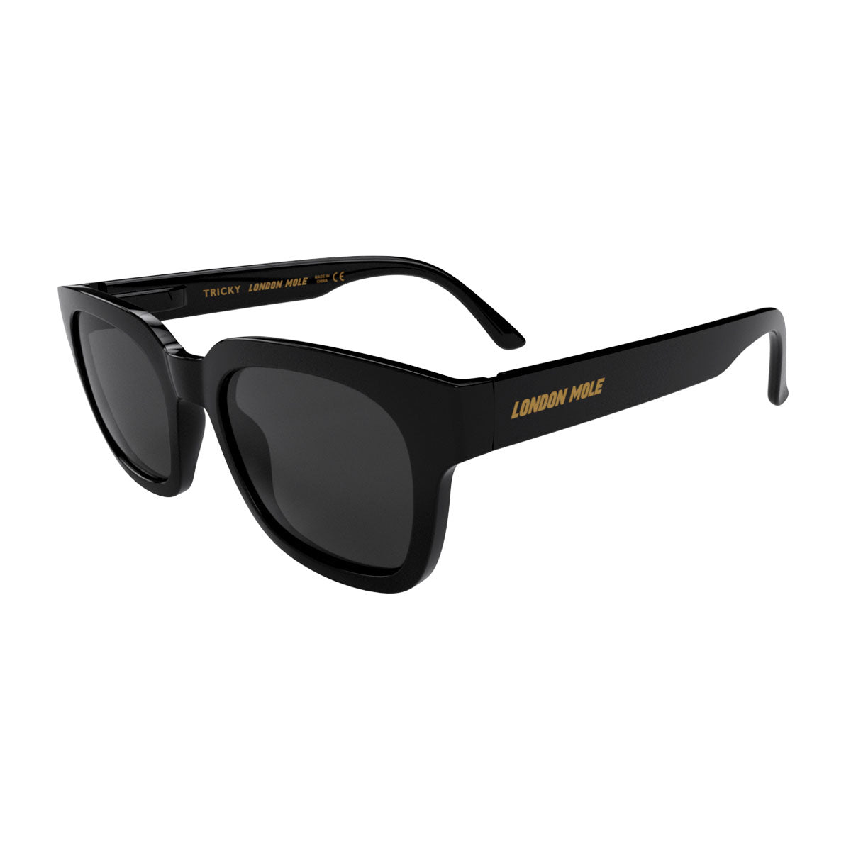 London Mole Tricky Sunglasses Gloss Black / Black-3
