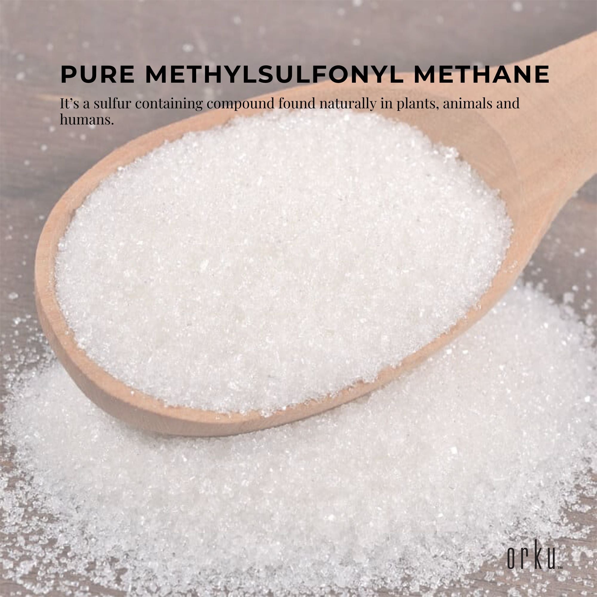 MSM Powder or Crystals - 99% Pure Methylsulfonylmethane Dimethyl Sulfone Bulk-8