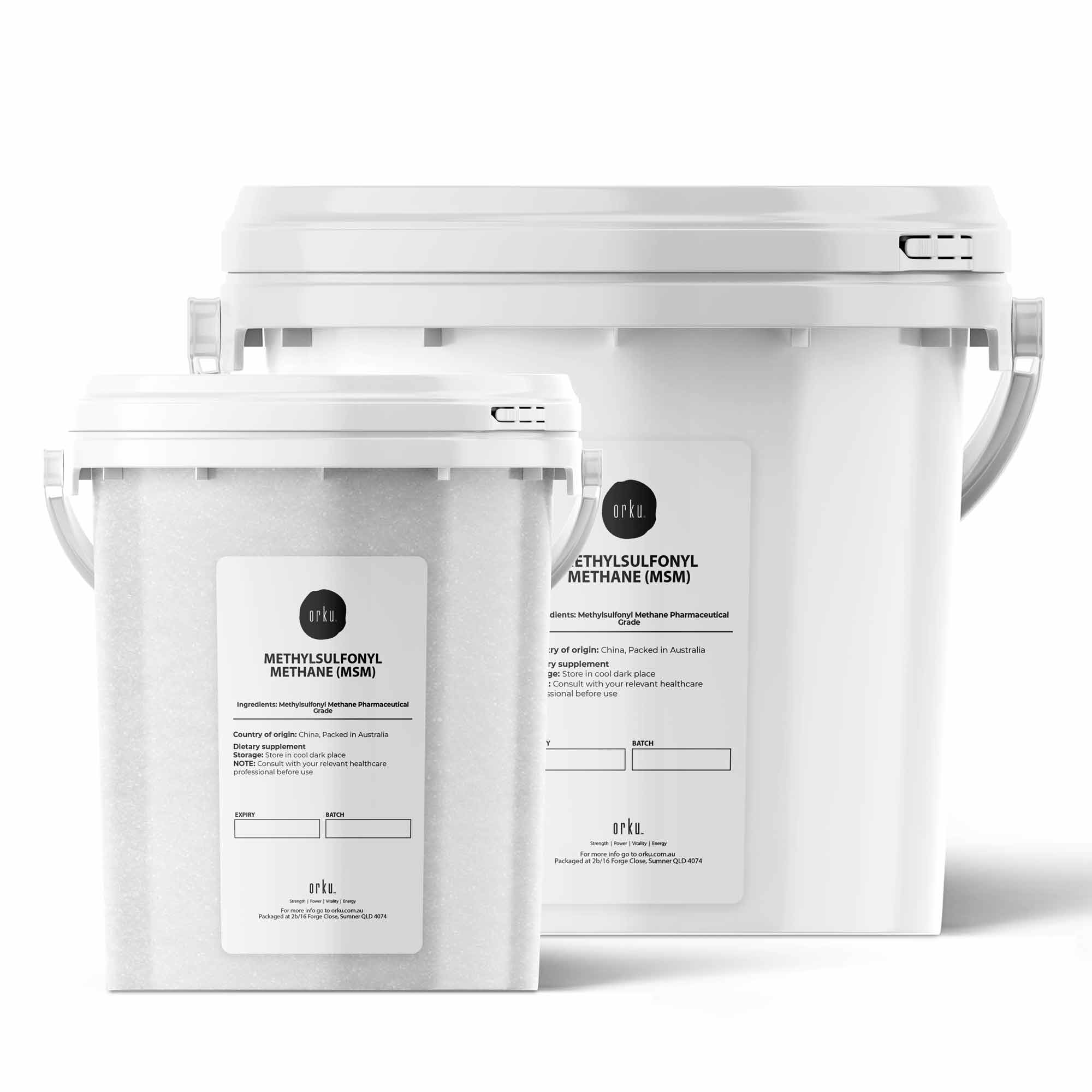 MSM Powder or Crystals Bucket - 99% Pure Methylsulfonylmethane Dimethyl Sulfone-0