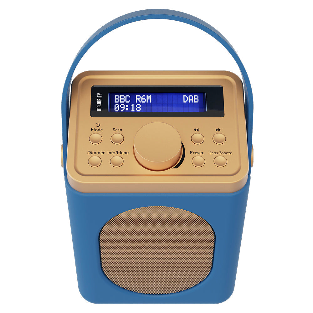 Majority Little Shelford Bluetooth & DAB Radio with Bluetooth-Midnight Blue-1