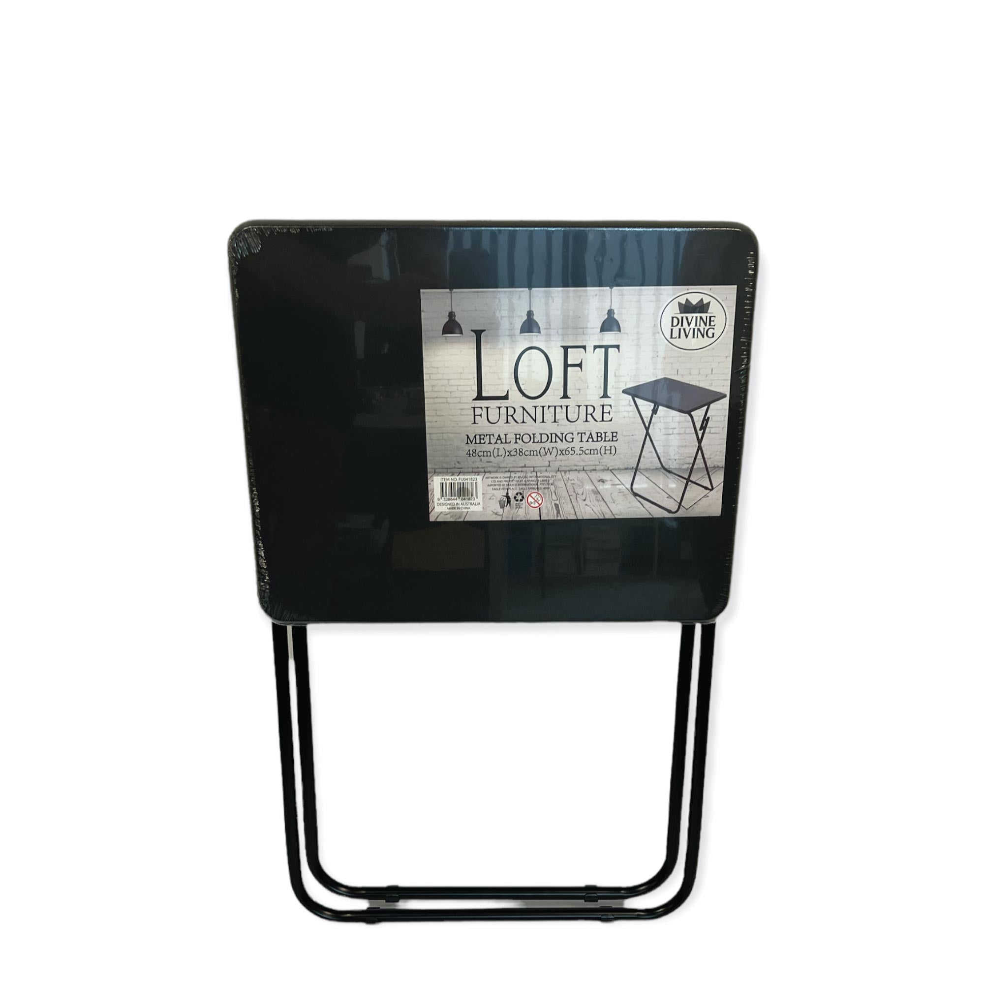 Metal MDF Folding Table Foldable Laptop PC Collapsible Study Desk 48cm x 38cm-7