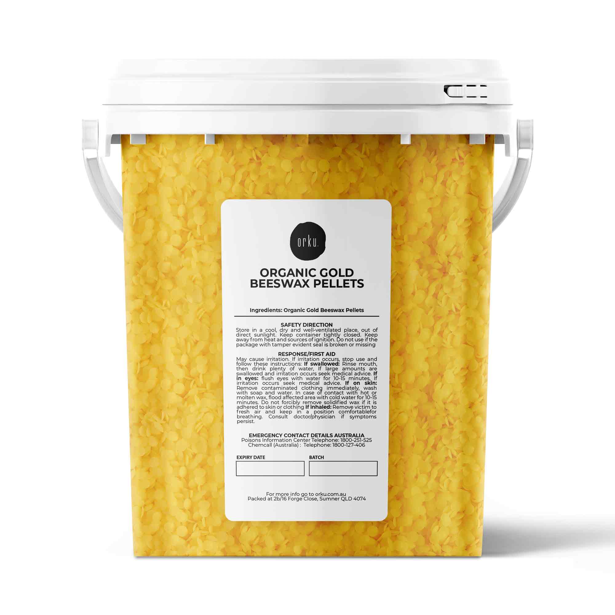 Organic Beeswax Pellets Bucket Pharmaceutical Cosmetic Candle Yellow Bees Wax-3