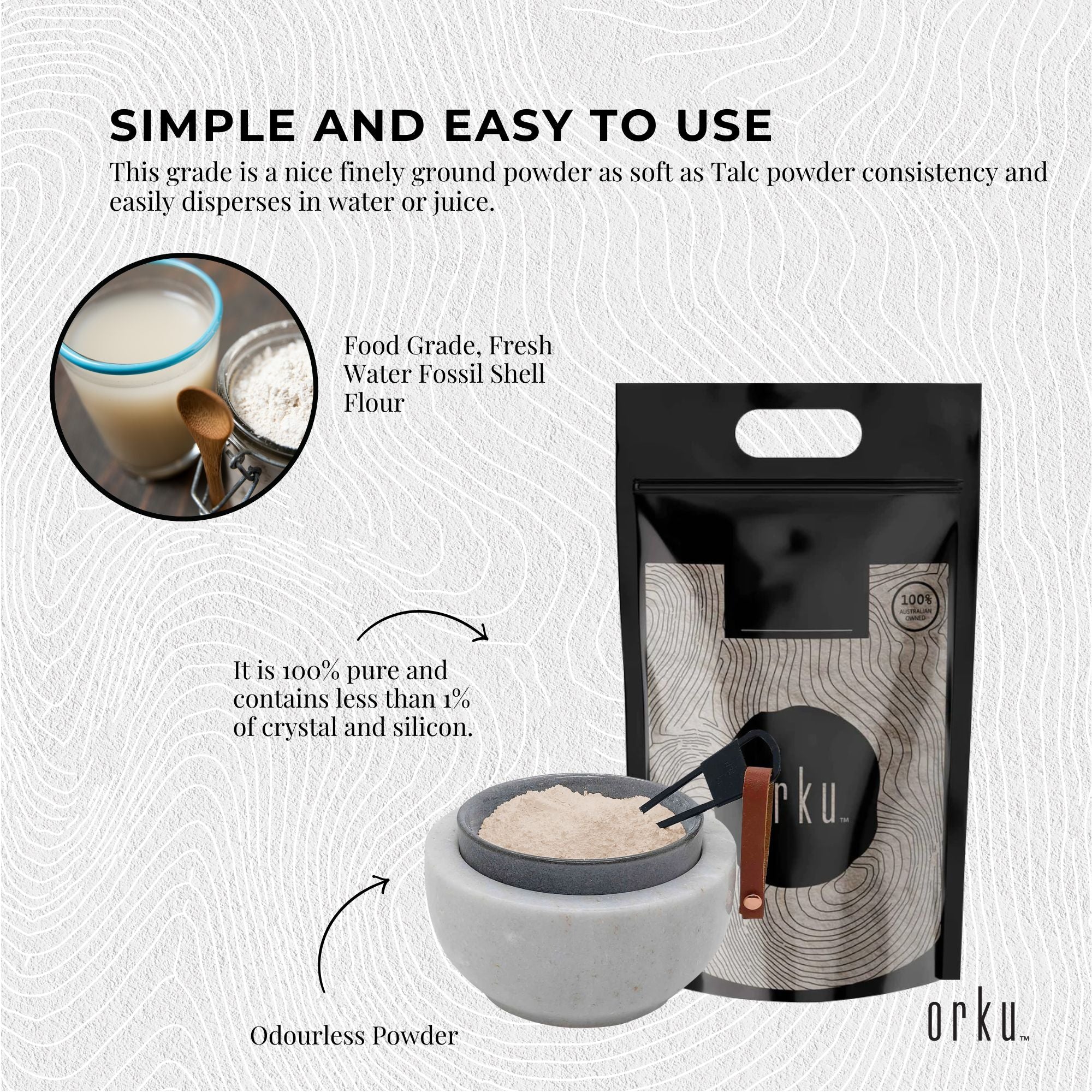 Organic Fine Diatomaceous Earth - Food Grade Fossil Shell Flour Powder Bulk-7