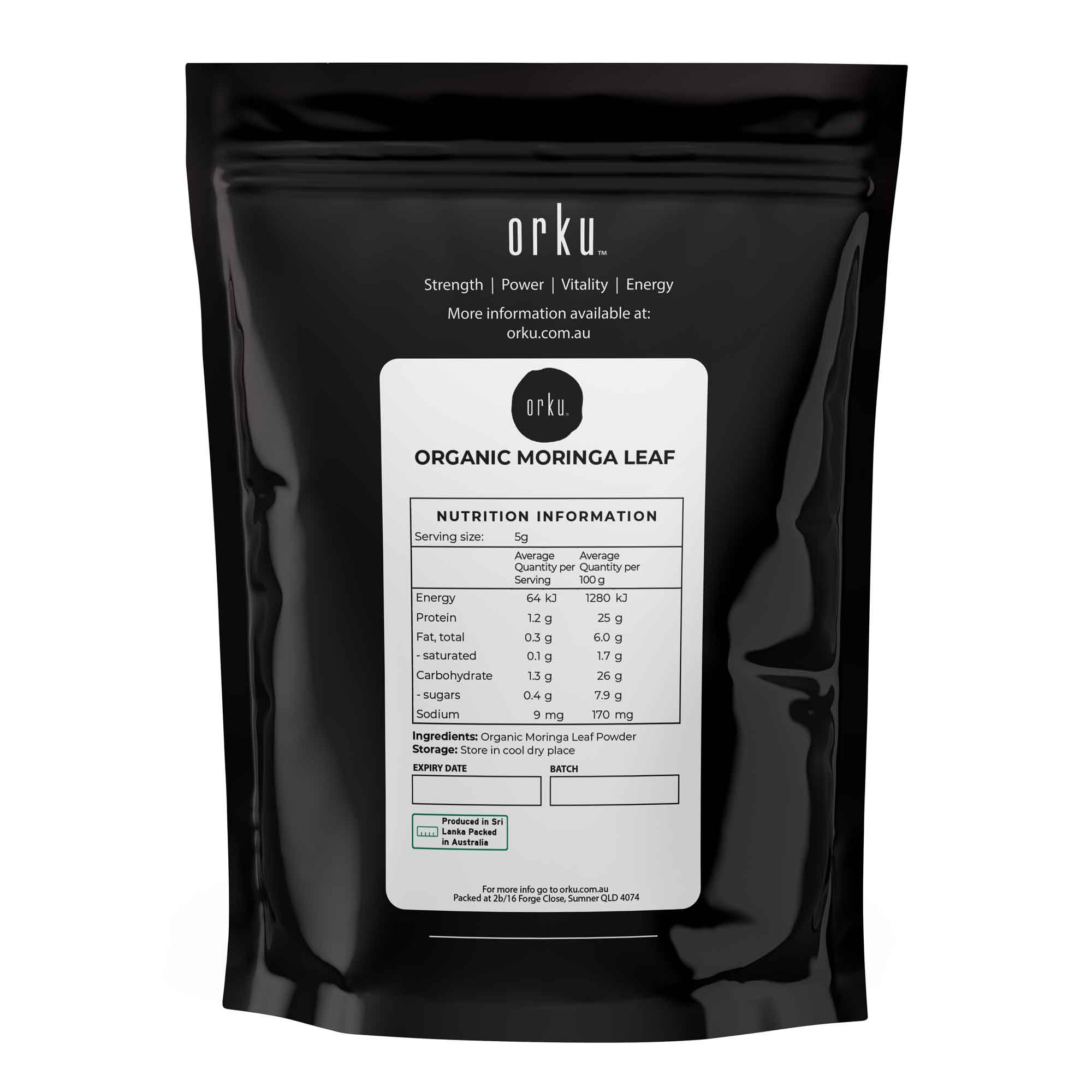Organic Moringa Leaf Powder - Supplement Moringa Oleifera Drumstick Leaf-1