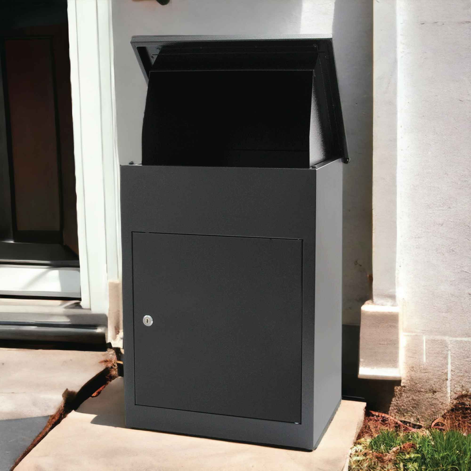 Parcel Delivery Drop Box Mailbox - Secure Home Package Post Locker 44x35x58cm-5