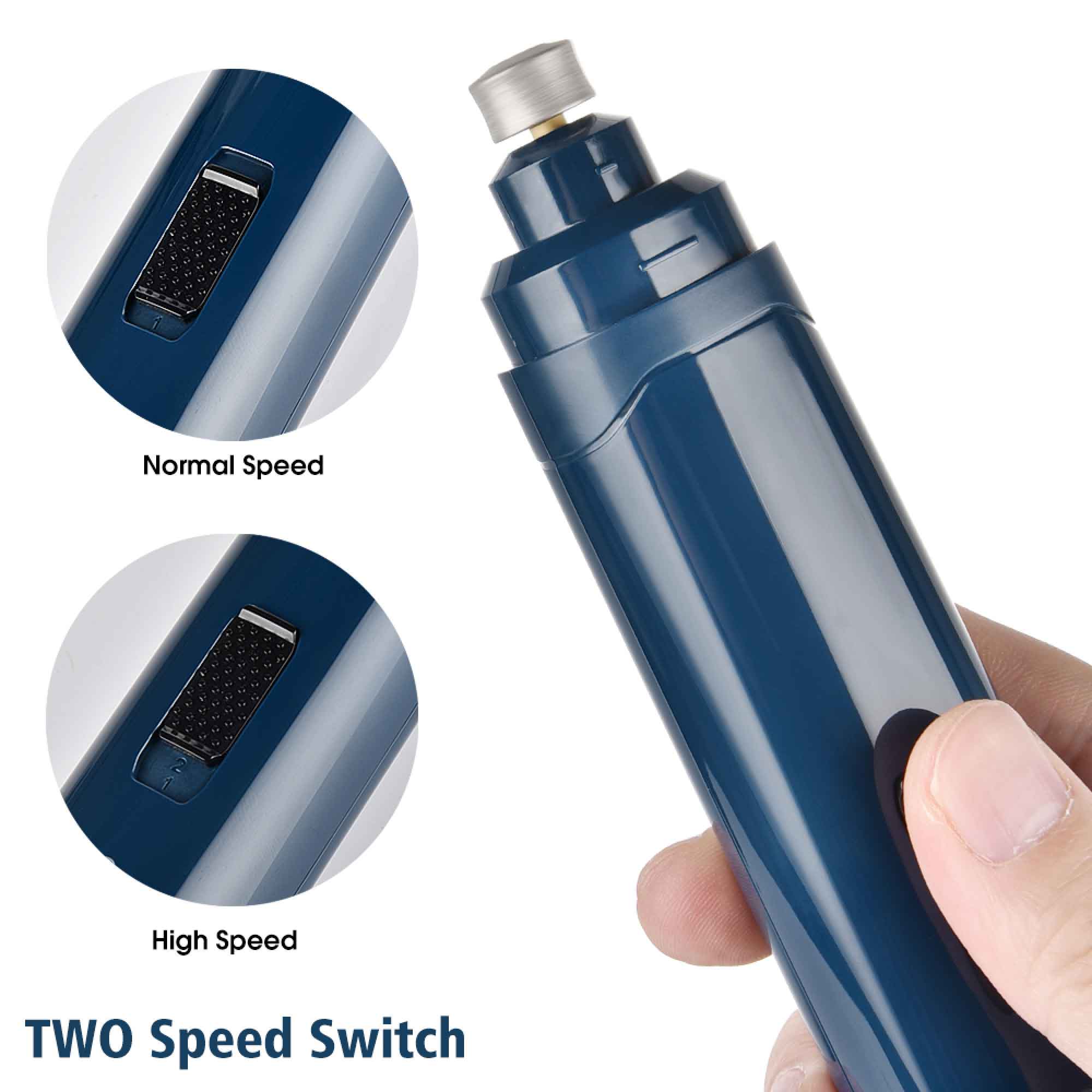 Pet Nail Grinder Dog Cat Electric Trimmer 2 Speed Rechargeable Claw Filer N10-7
