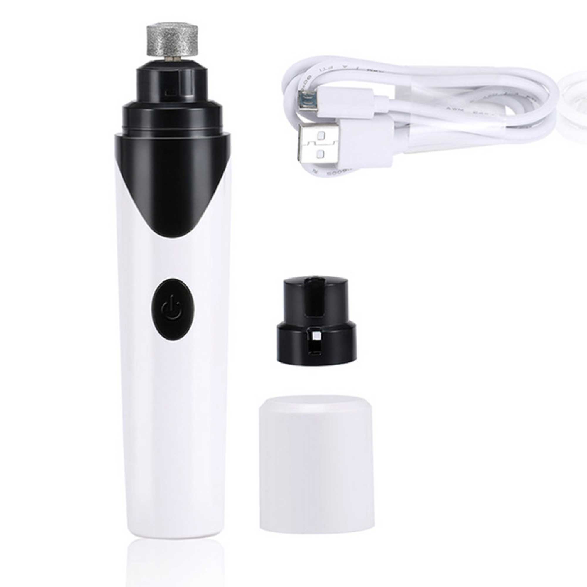 Pet Nail Grinder Dog Cat Electric Trimmer Rechargeable Clipper Claw Filer N8-0