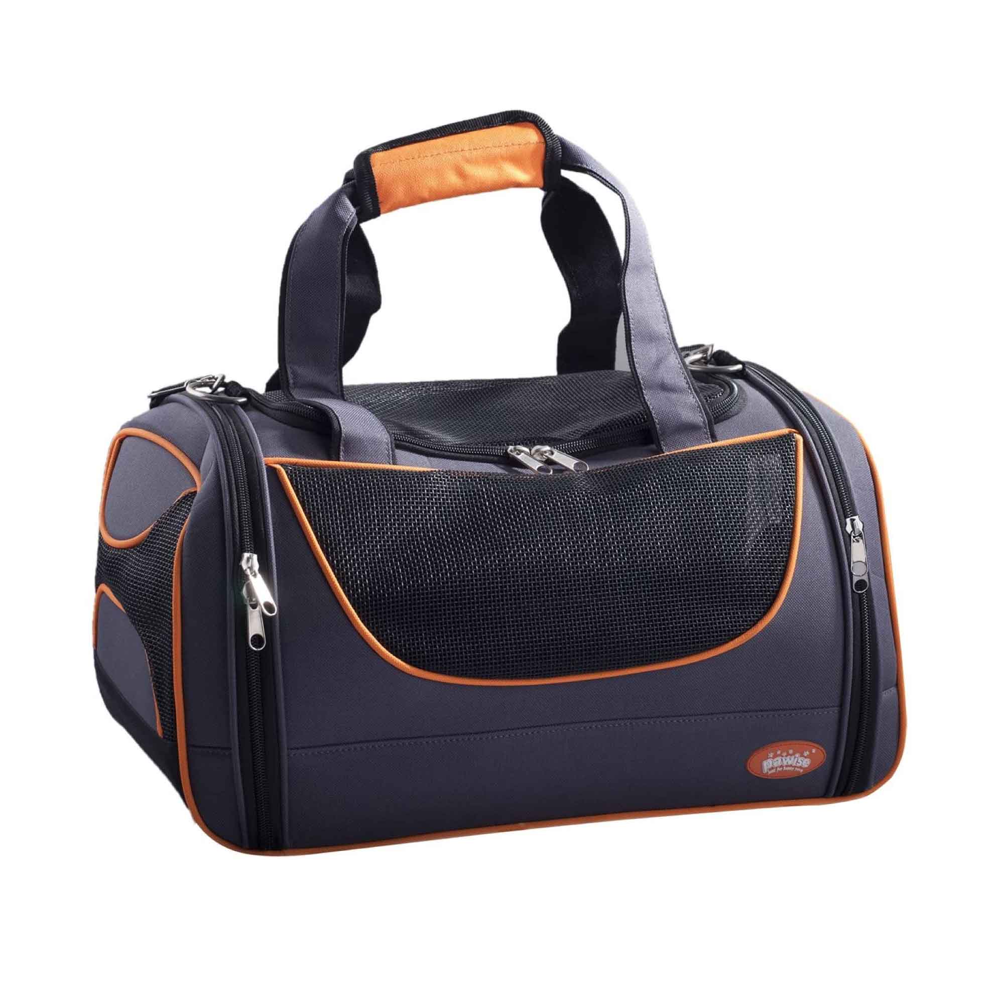 Pet Travel Bag Dog Cat Puppy Portable Foldable Carrier Large Shoulder Orange Cage-0