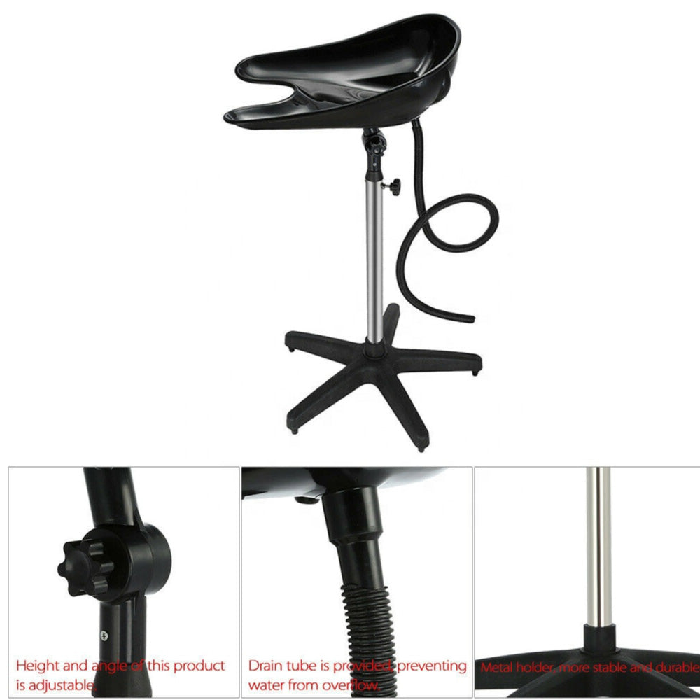 Portable Hairdressing Salon Basin Hair Washing Sink Shampoo Wash Standing Bowl-7