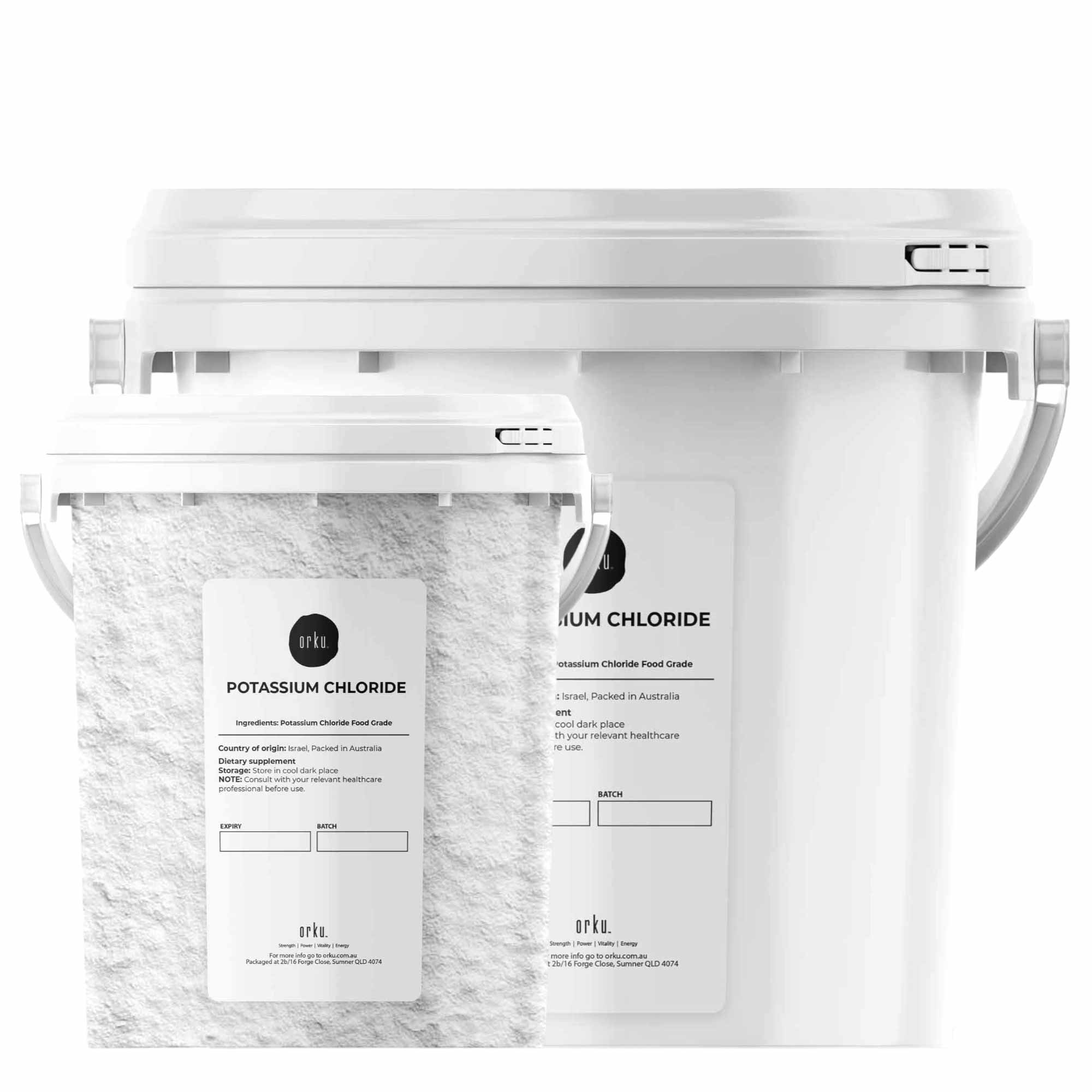 Potassium Chloride Powder Tub - Pure KCL E508 Food Grade Salt Supplement Bulk-0