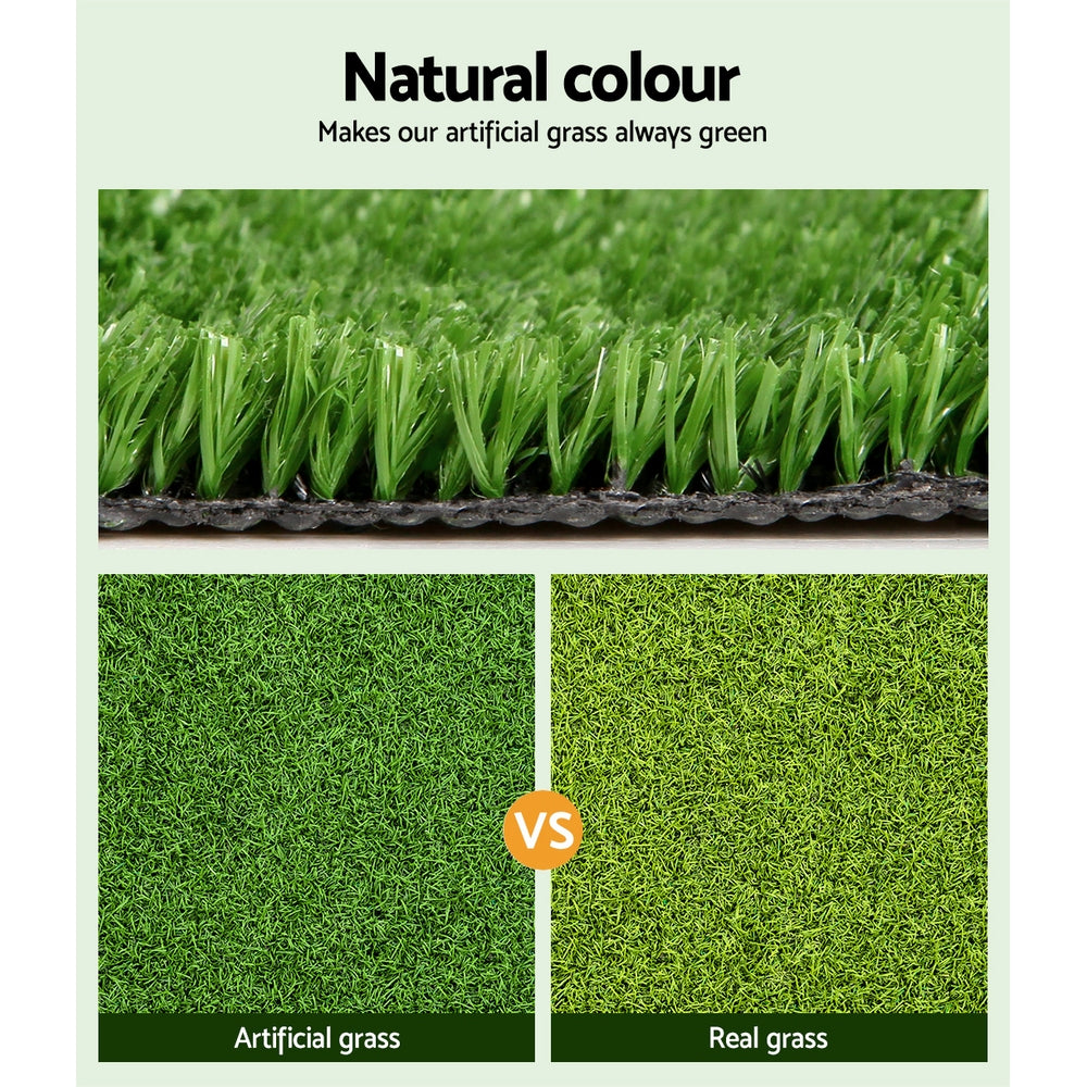 Primeturf Artificial Grass 17mm 2mx5m 10sqm Synthetic Fake Turf Plants Plastic Lawn Olive-4
