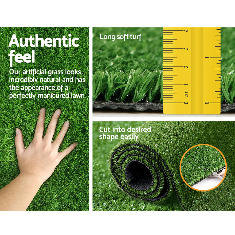 Primeturf Artificial Grass 17mm 2mx5m 10sqm Synthetic Fake Turf Plants Plastic Lawn Olive-6