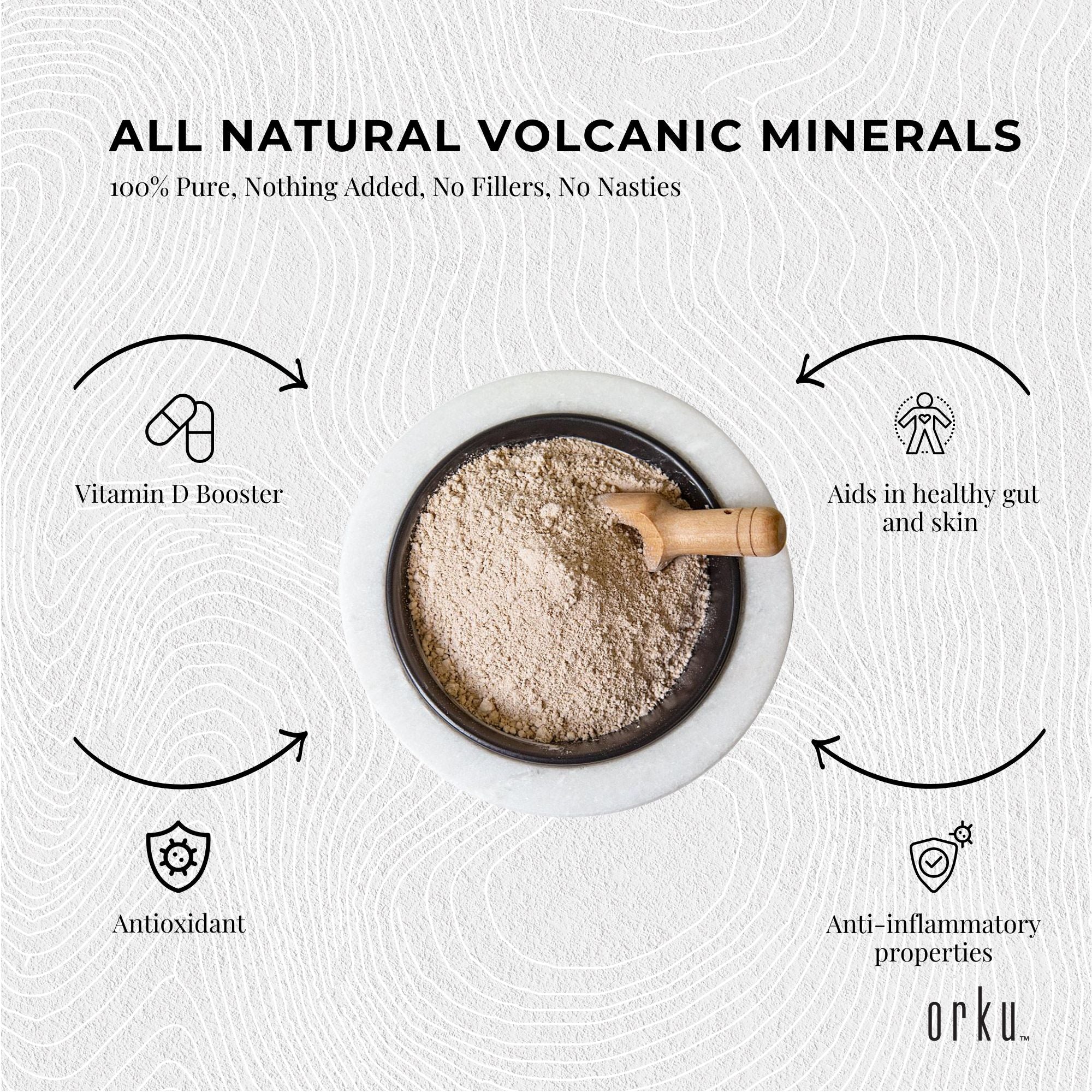 Pure Micronised Zeolite Powder Supplement In Tub Micronized Volcamin-4