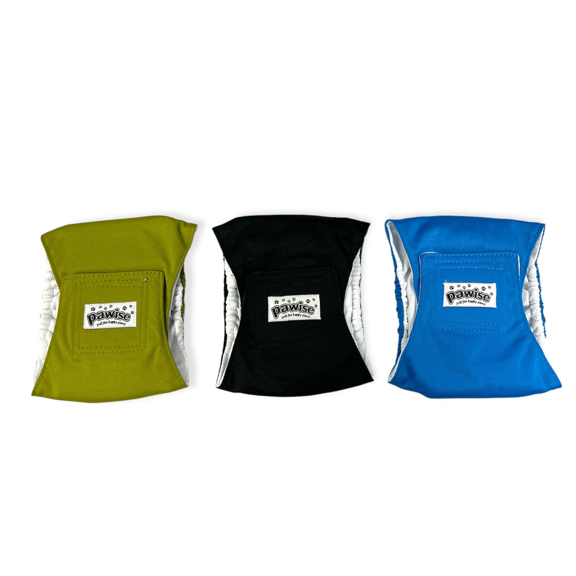 Reusable Male Dog Diapers 3 Pack - Puppy Training Wraps Potty Belly Band Nappies-0