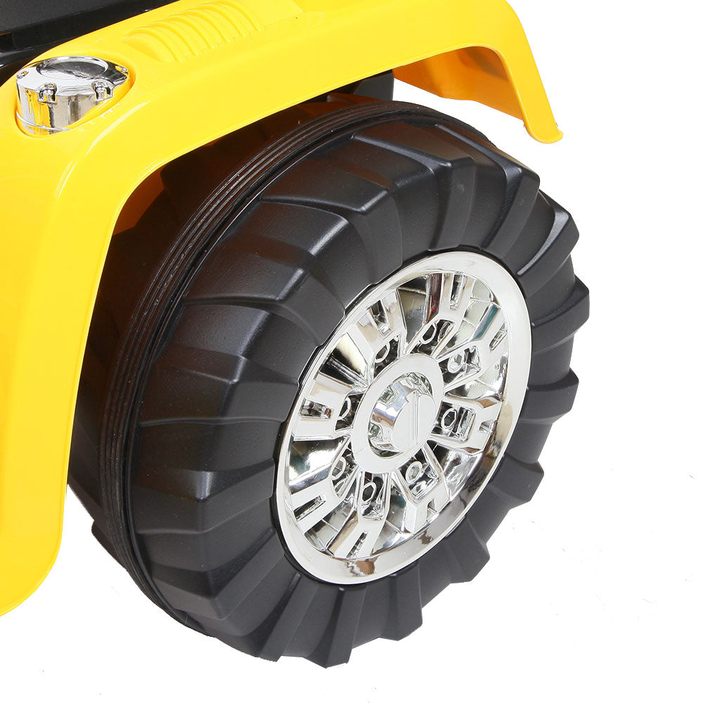 Rigo Kids Ride On Bulldozer Digger Electric Car Yellow-6