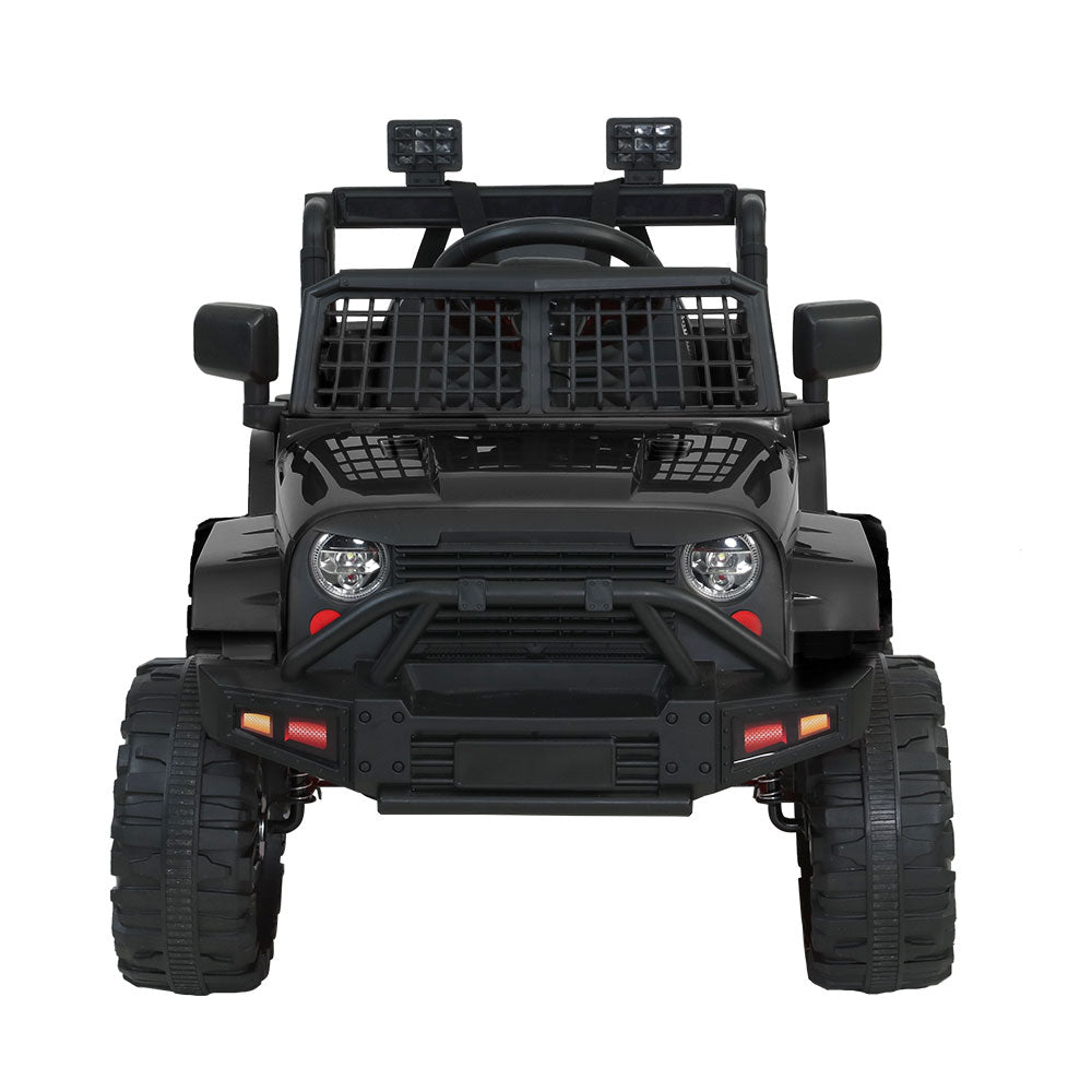 Rigo Kids Ride On Car Electric 12V Car Toys Jeep Battery Remote Control Black-2