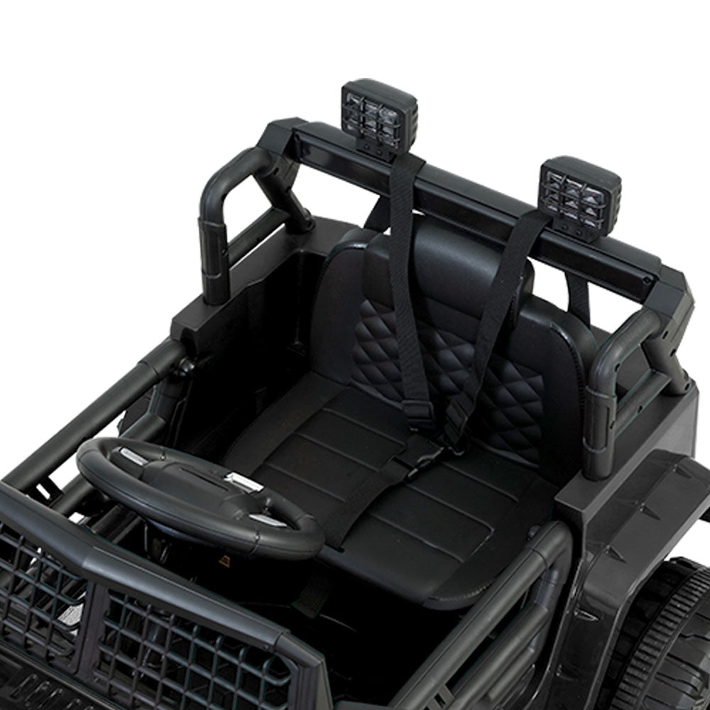Rigo Kids Ride On Car Electric 12V Car Toys Jeep Battery Remote Control Black-4