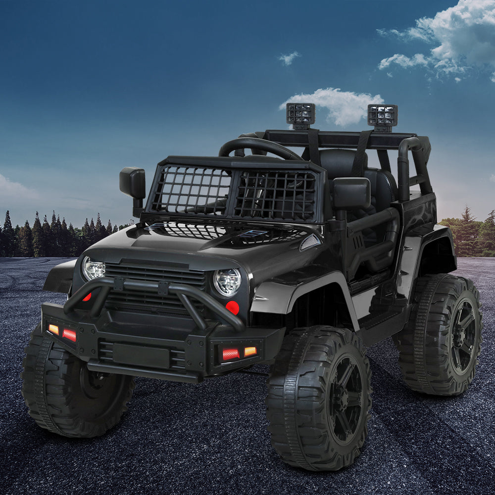 Rigo Kids Ride On Car Electric 12V Car Toys Jeep Battery Remote Control Black-7