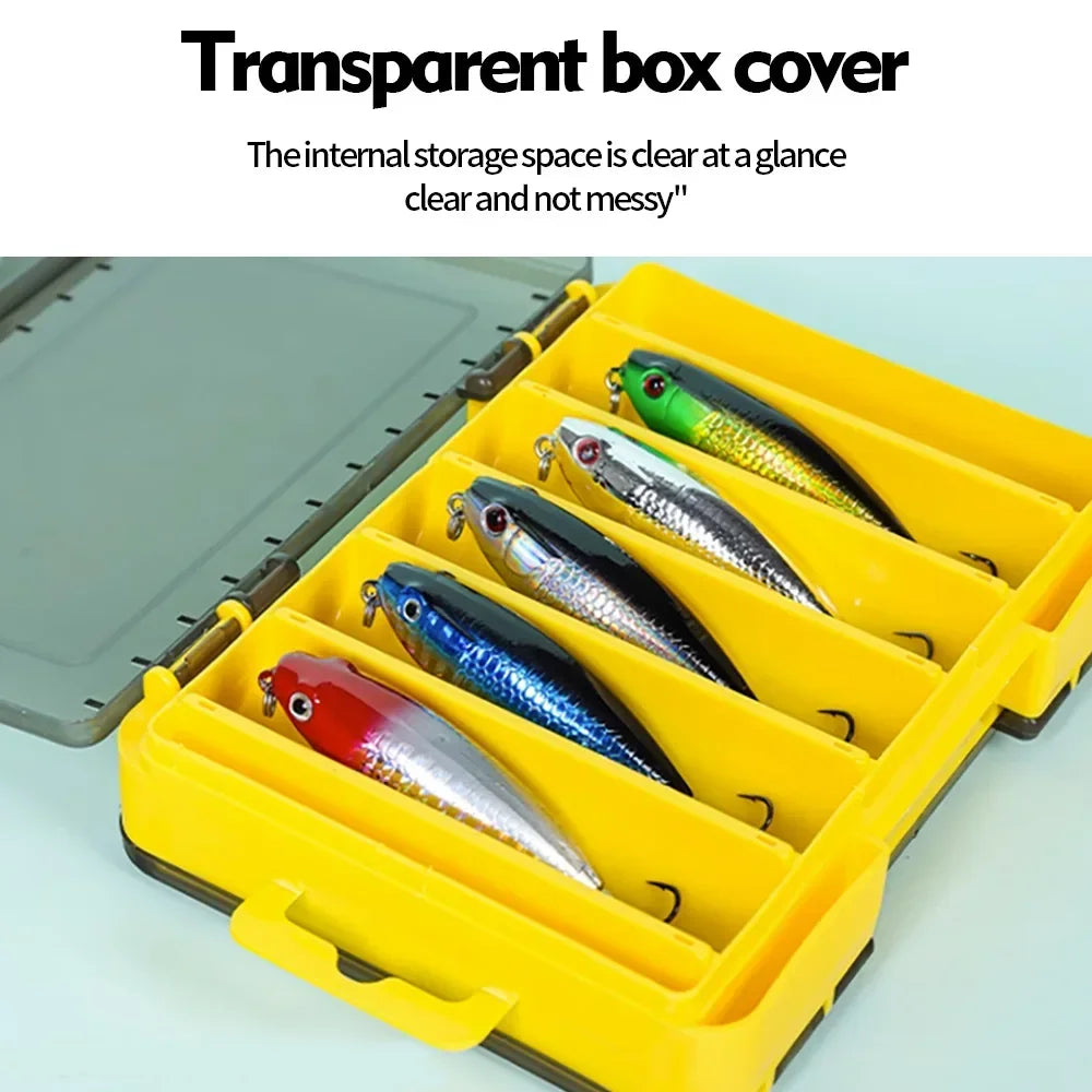 Fishing Tackle Box Accessories Storage Box Double Sided Bait Lure Hook Waterproof Fishing Bait Gear Organizer Boxes
