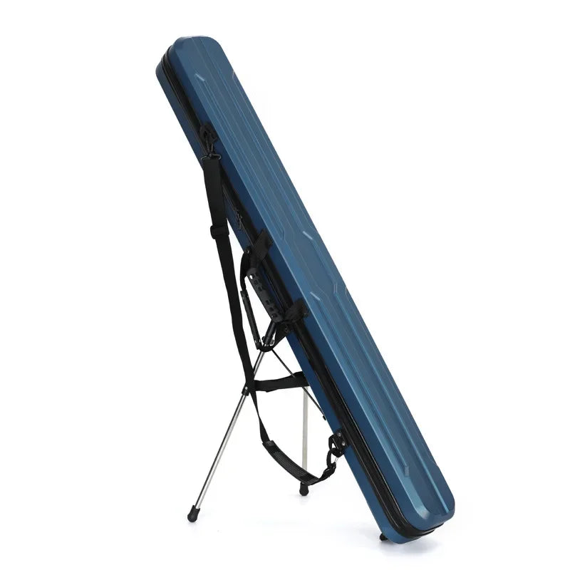 Alloy 1.27m Fishing Rod Bag Waterproof Hard Shell Fishing Bag Portable Fishing Gear Bag Sea Pole Bag Fishing Accessories