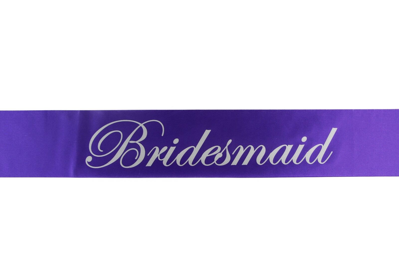 Sashes Hens Night Party Purple/Silver - Bridesmaid-1