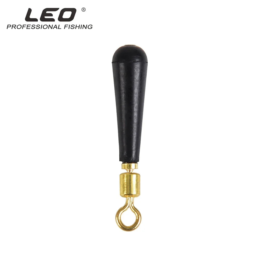 20pcs/Lot 360° Rotation Drift Fishing Float Rubber Copper Head Fishing Gear Block Bobber Buoy Float Seat Rest Accessories Tackle