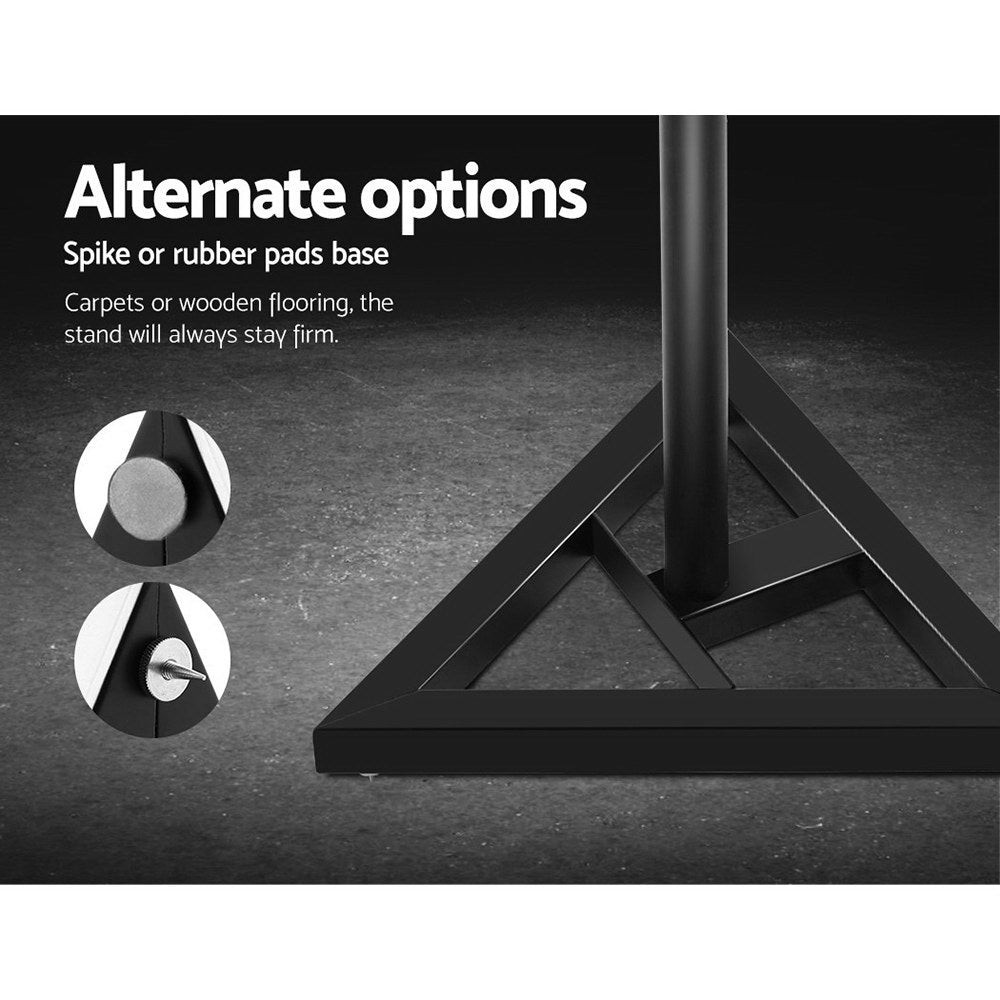 Set of 2 120CM Surround Sound Speaker Stand - Black-5