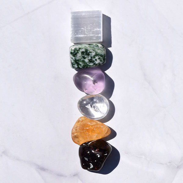 Silk Oil Of Morocco Crystal Kit with Selenite - Abundance-2