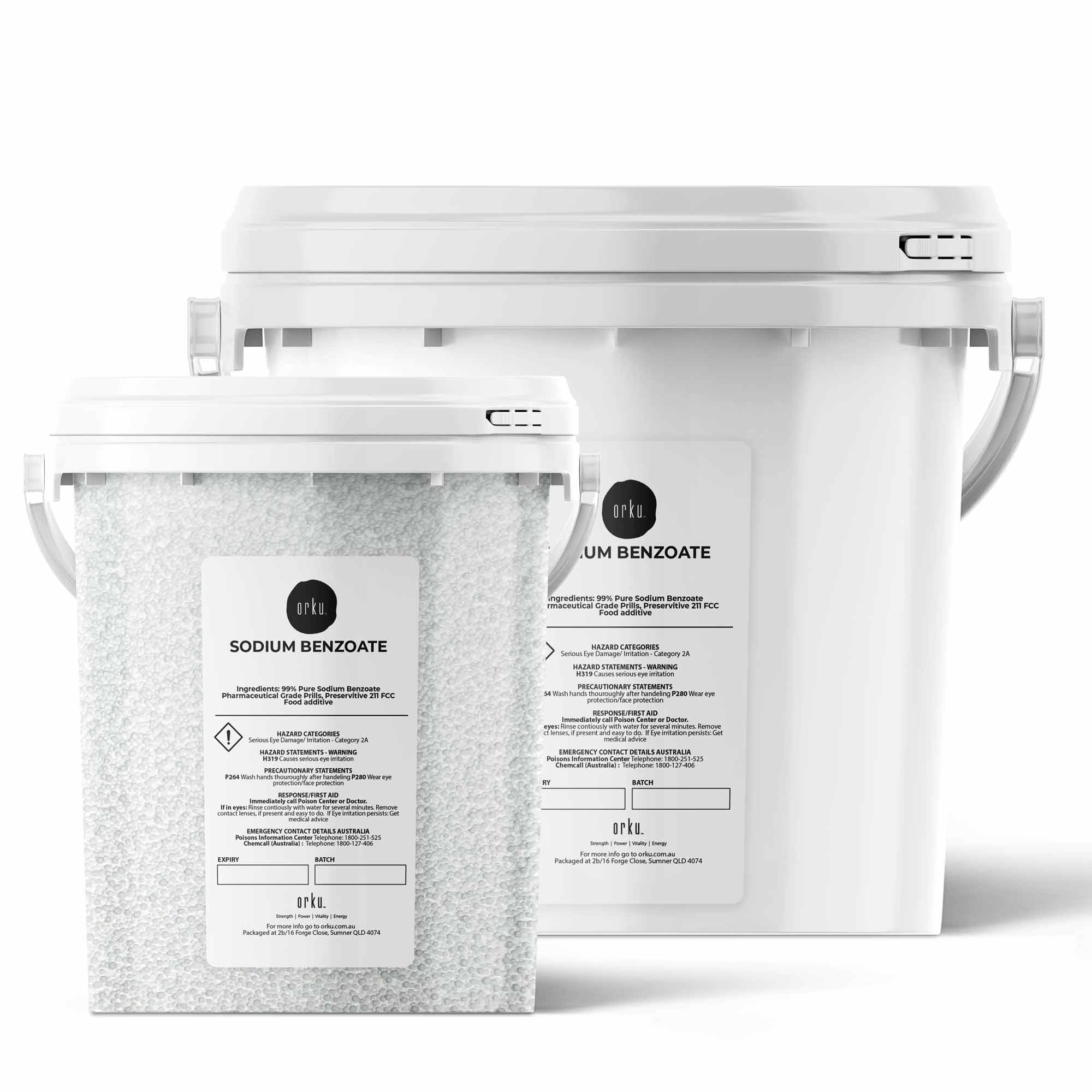 Sodium Benzoate Powder Tub - Preservative 211 Pharmaceutical Grade FCC Prills-0